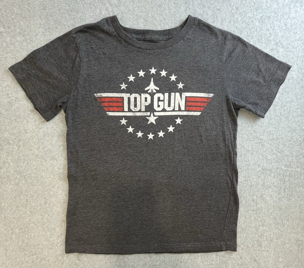 Crew Neck Short Sleeve Classic Fit Top Gun Youth Size Large